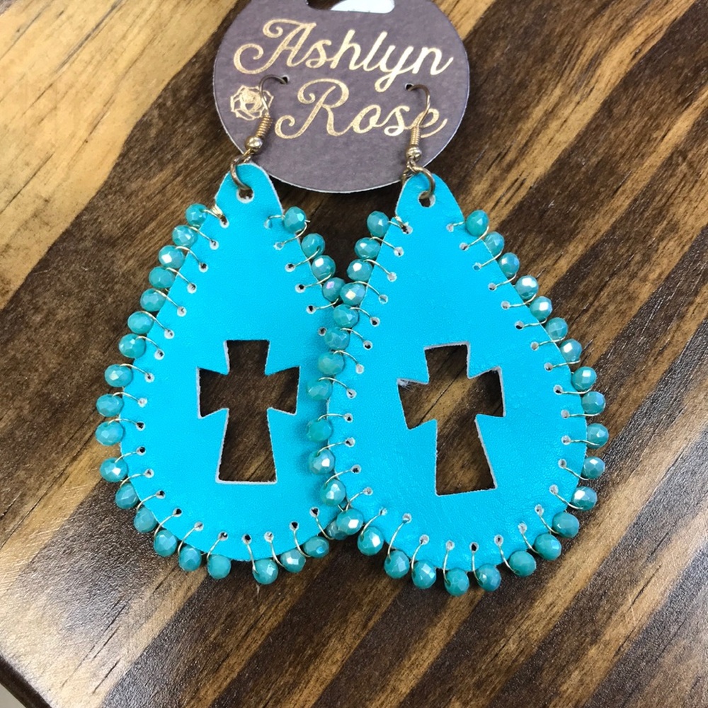 Faux Leather Earrings